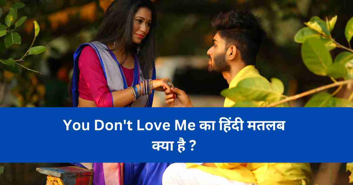 You Don't Love Me Meaning In Hindi